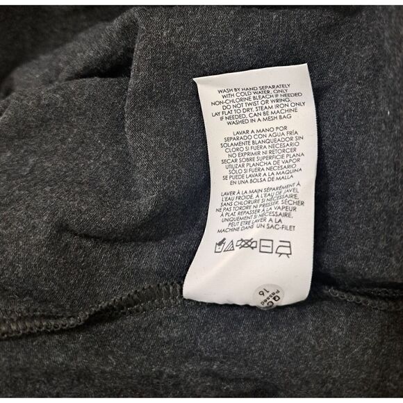 Cabi Womens Large Soft Stretch Knit Flare CASUAL EVERYDAY day dress Gray - Picture 8 of 8